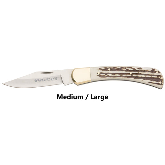 Stag Lockback Knife Medium Large Open