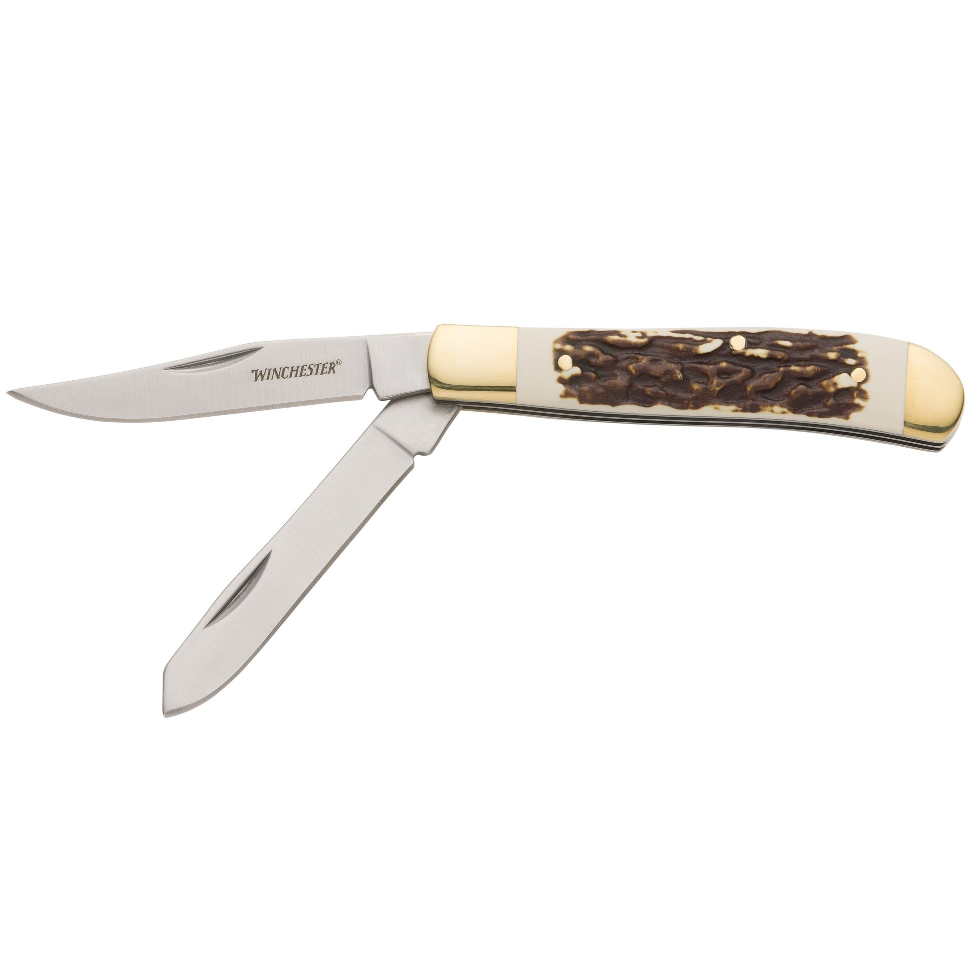 Stag Trapper Knife Open