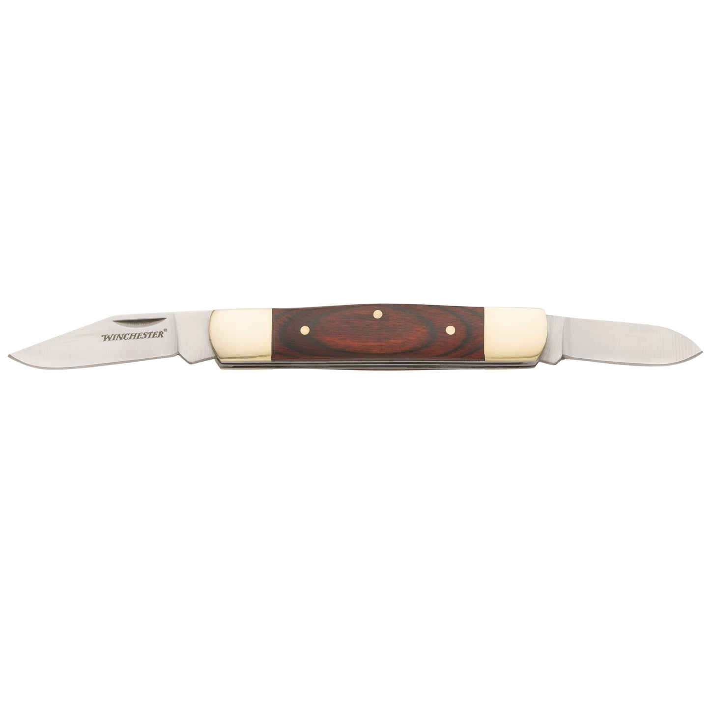 Stockman Wood Combo Knife Open