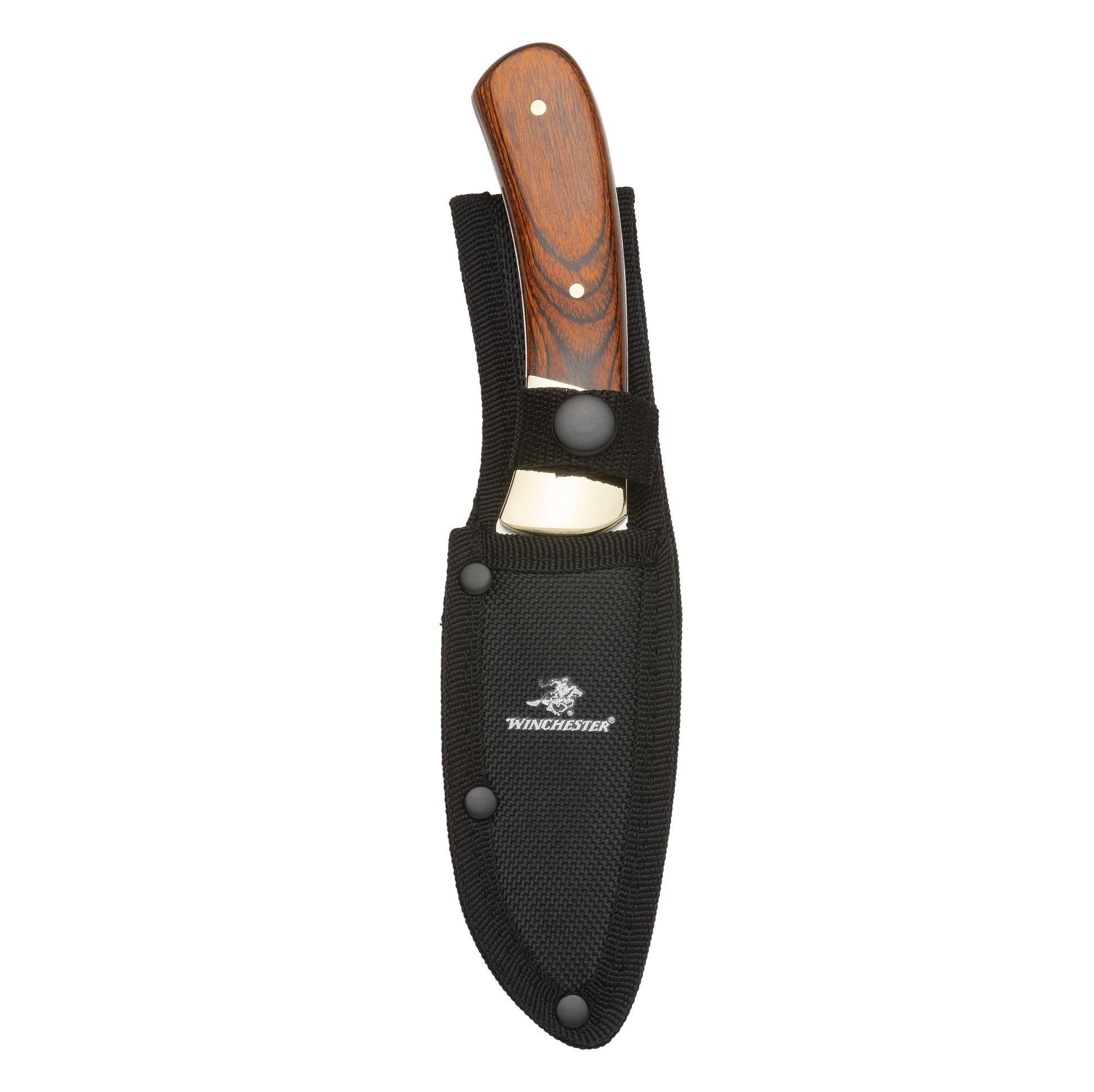 Wood Handle Fixed Knife in Sheath