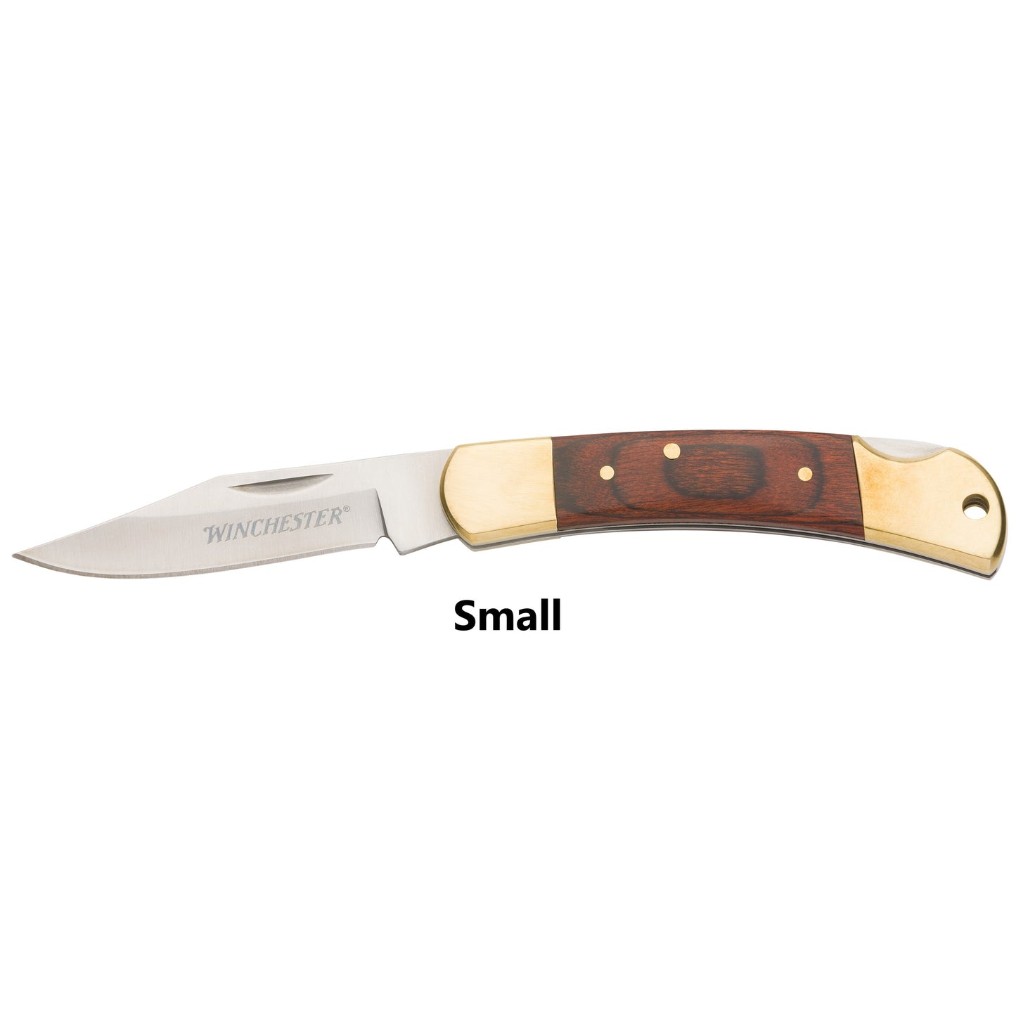 Wood Handle Lockback Knife Small Open