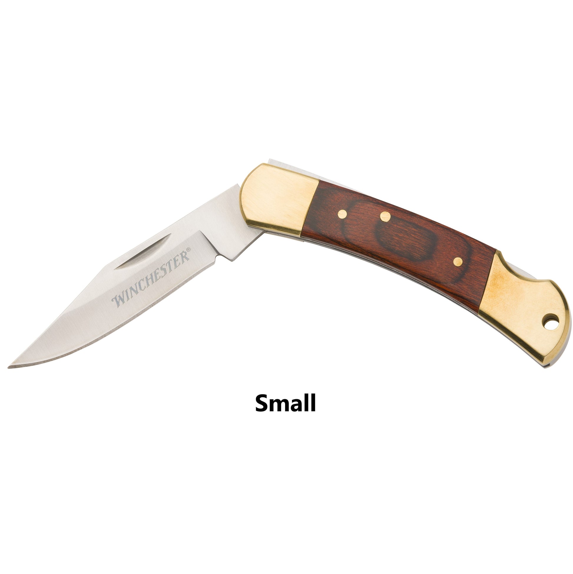 Wood Handle Lockback Knife Small Hinged