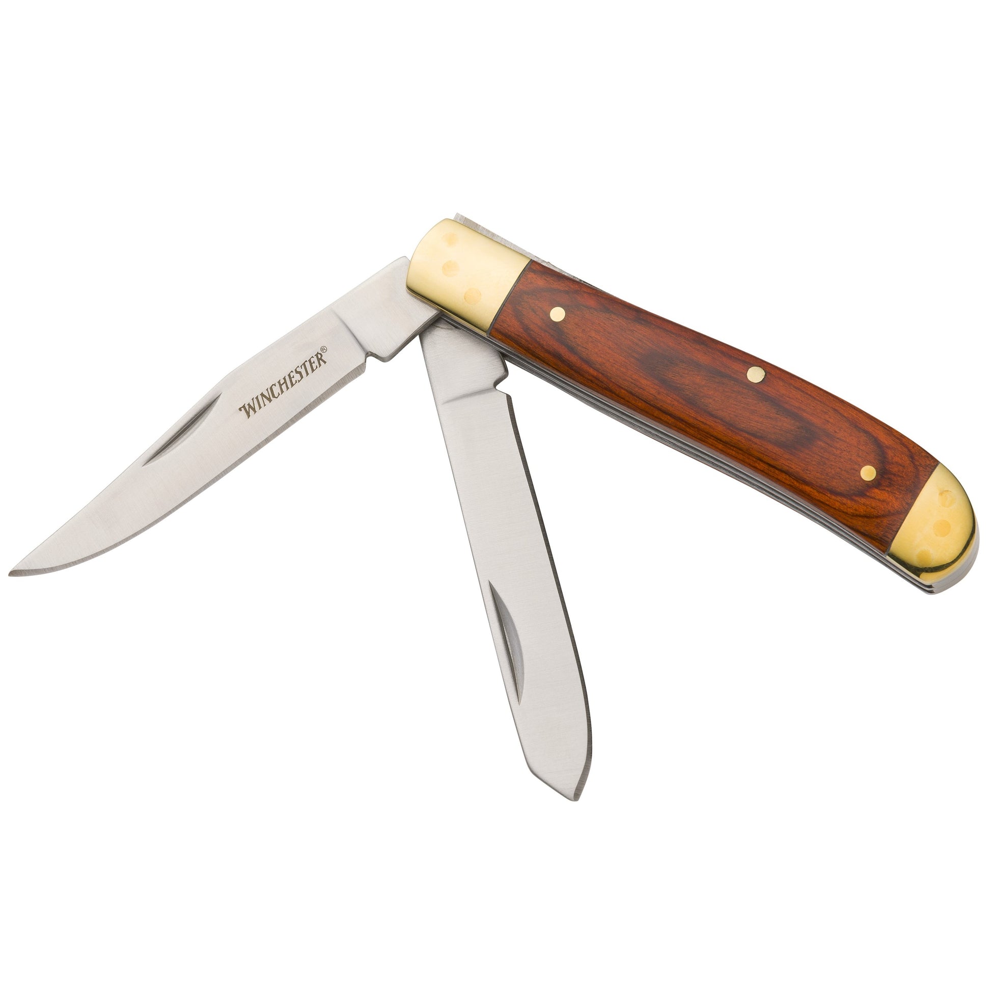 Wood Handle Trapper Knife Hinged