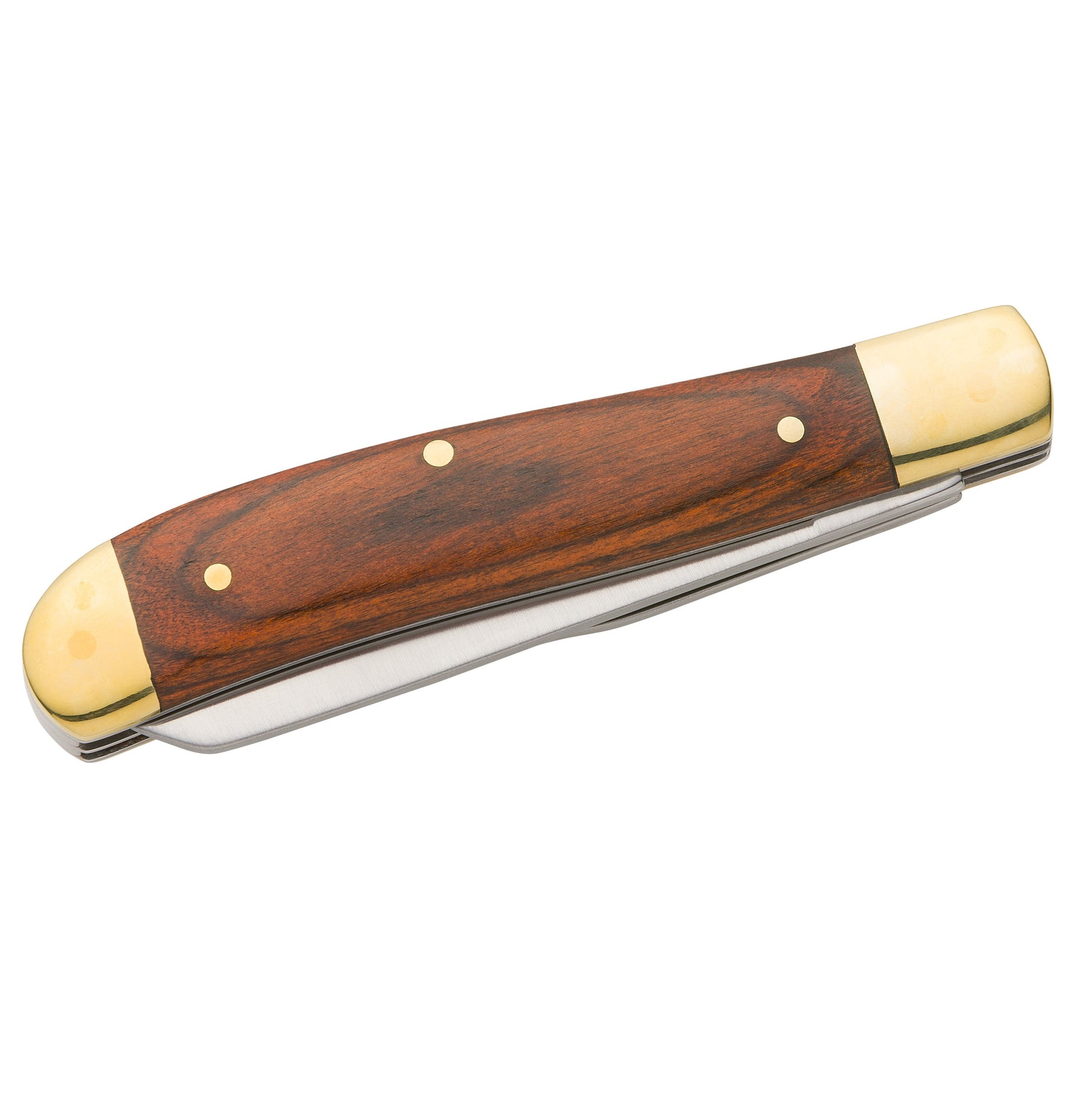 Wood Handle Trapper Knife Closed